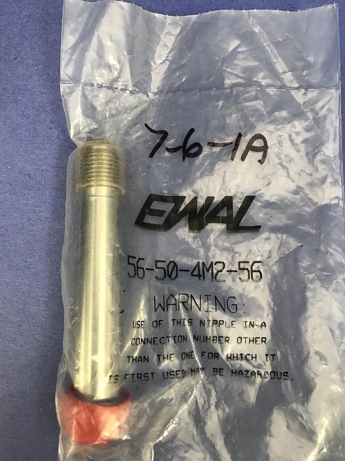 PARKER EWAL 56-50-4M2-56, CGA 580, 3.5" Cylinder Connection, 1/4" NPT, New