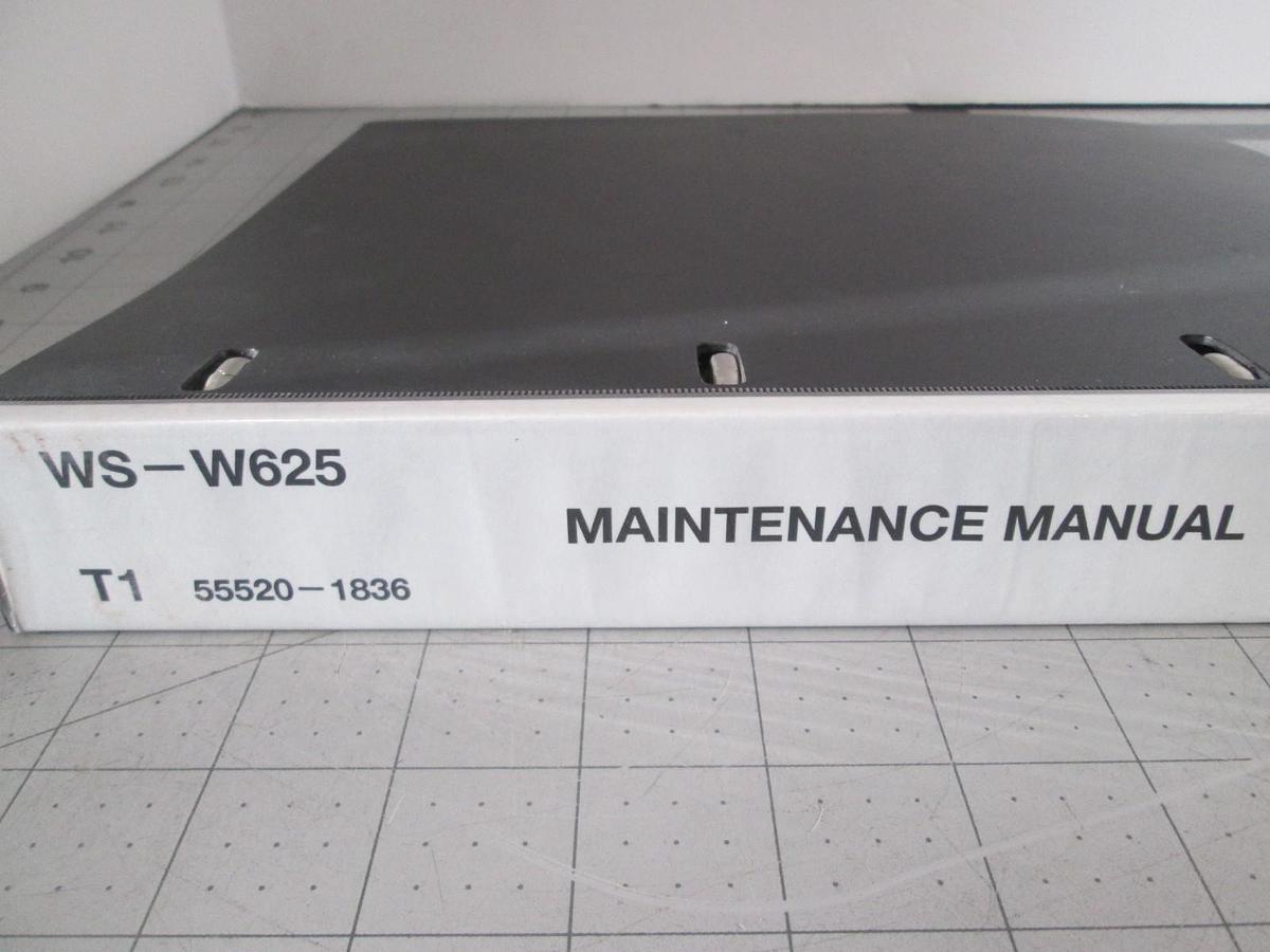 Used Screen, WS-W625, Maintenance Manual, Used