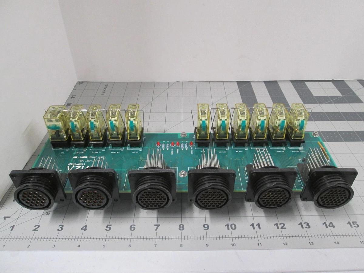 Aviza, 2019991-001, EMO Breakout PCB w/ 10 RHIB ULC DC24, New