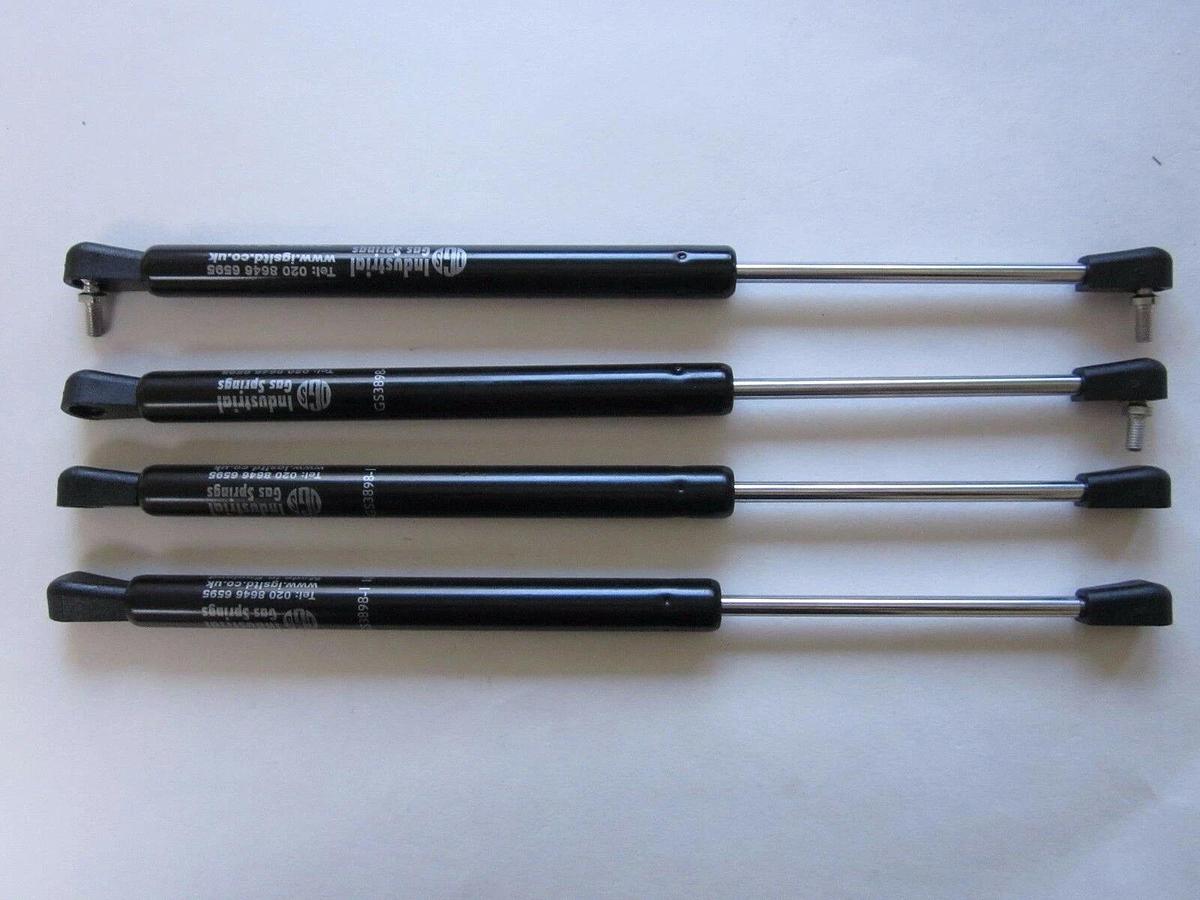 Used IGS INDUSTRIAL GAS SPRING GS 3898-1, Plastic Ball Socket - LOT of 4