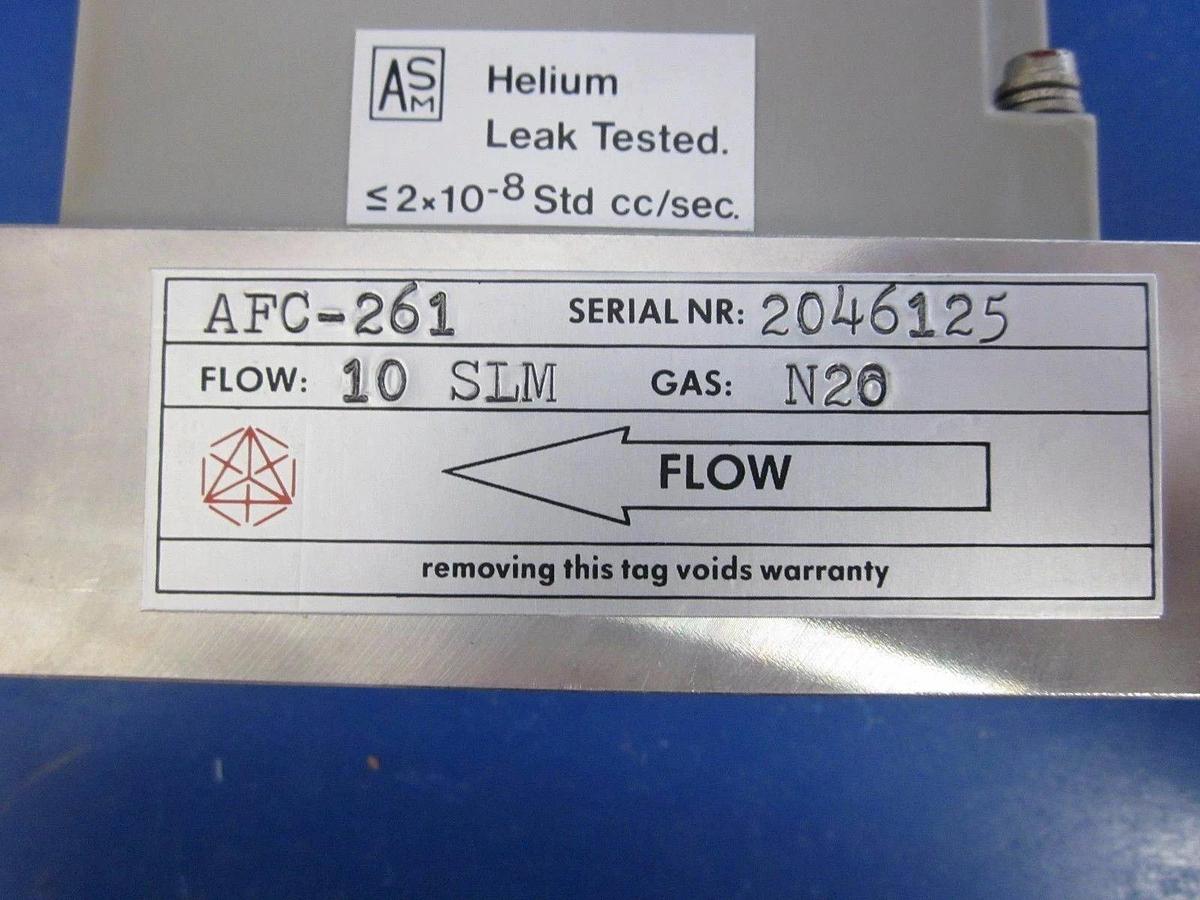 Used ASM AFC-261 MFC, Range: 10SLM, Gas: N2O, 1/4" Male VCR In/Out