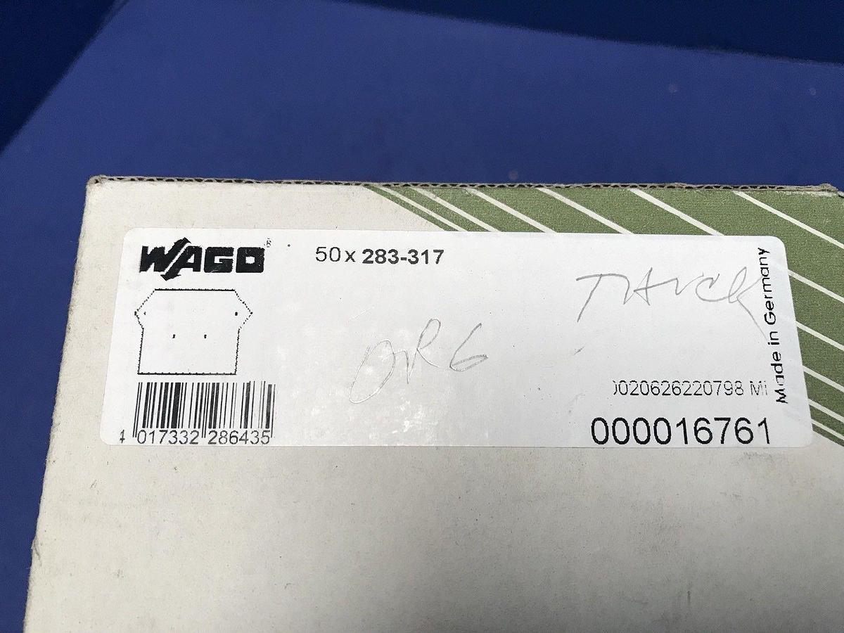 Wago 283-317 Terminal Block End Plate, Lot of 50 NEW