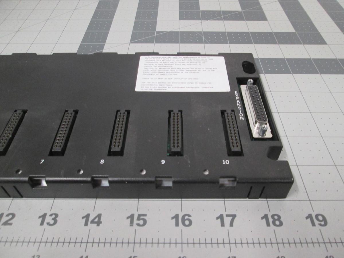 Used GE Fanuc, IC693CHS391D, 10 Slot Baseplate Expansion Module, Used