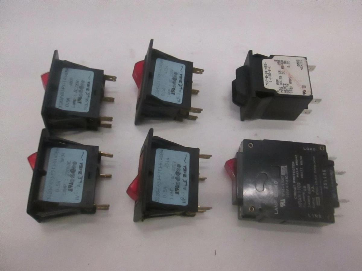 Used Idec, Various Circuit Breakers, Used, Lot of 6