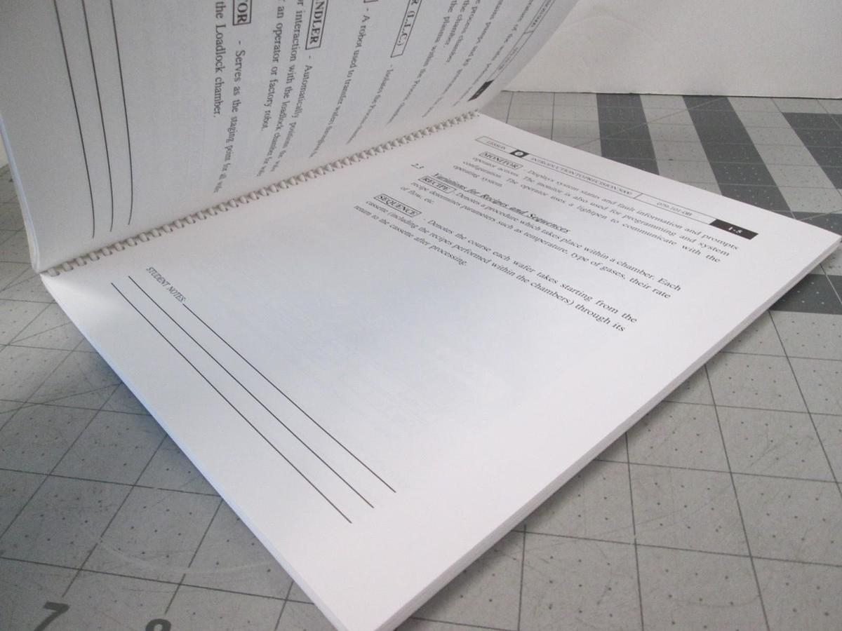Used AMAT, Precision 5000, Operation and Programming, Workbook, Used