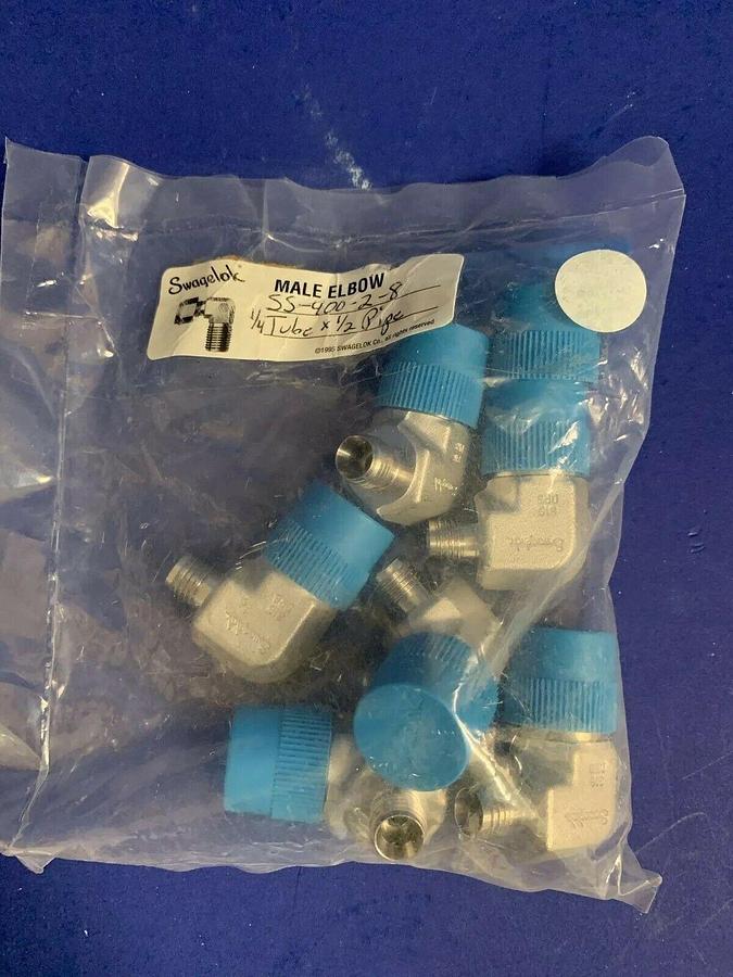 Swagelok SS-400-2-8, 1/4" Swagelok X 1/2" MNPT, Lot of 6, New