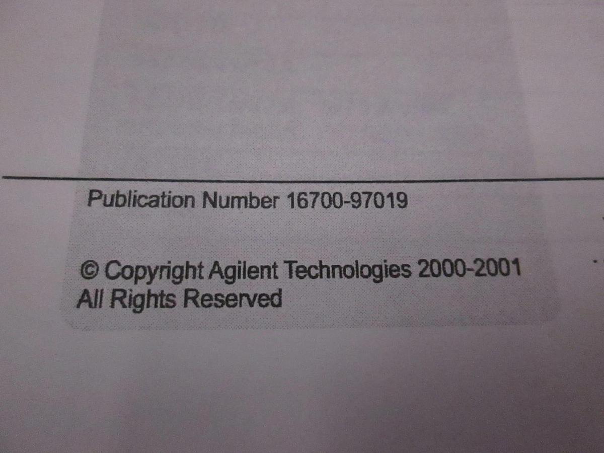 Used Agilent Tech Logic Analysis Systems 16700B, 16702B Measurment Module, Used
