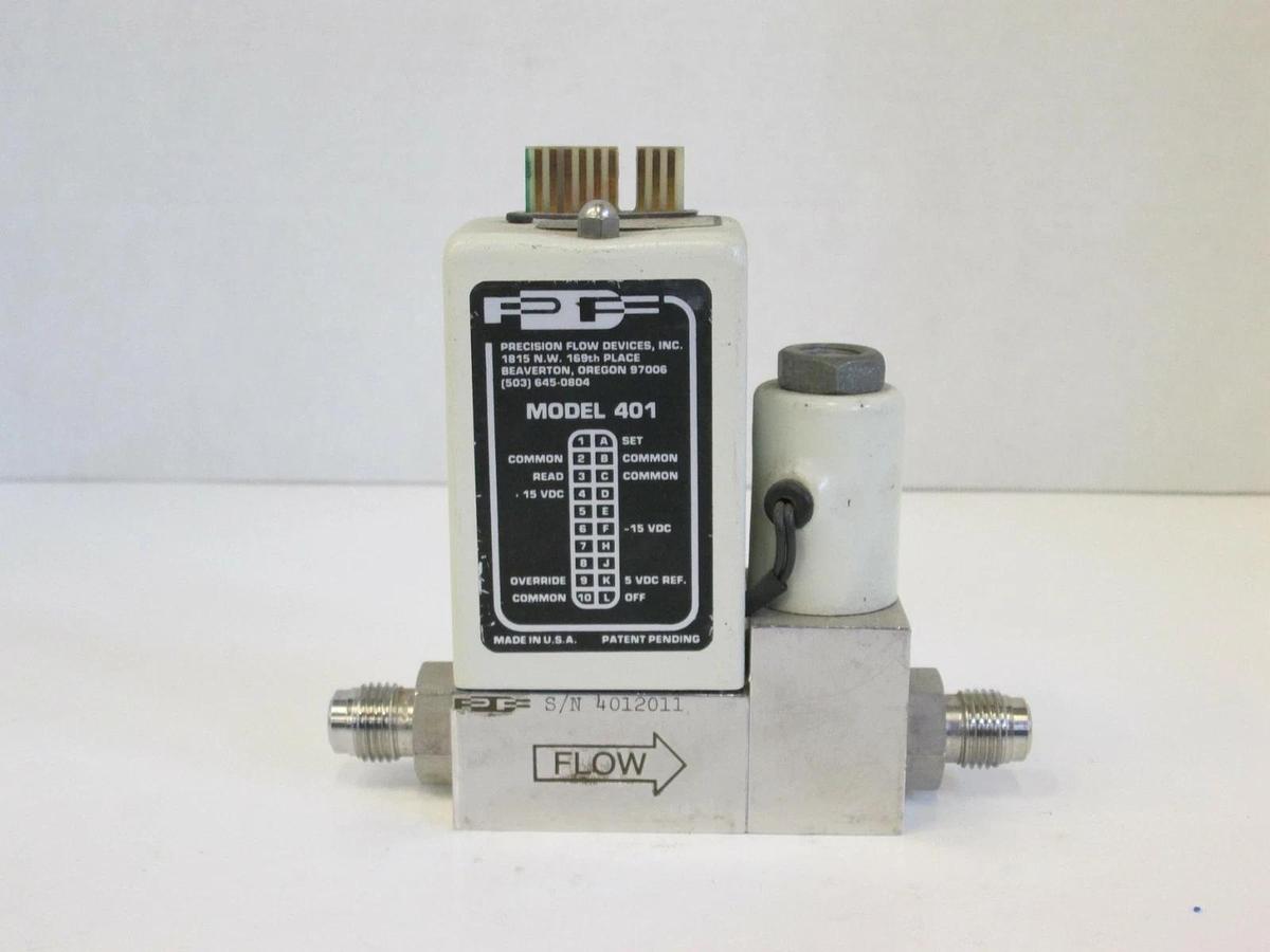 Used PFD 401 MFC, Precision Flow Devices, Mass Flow Controller,O2, 1SLM, Used