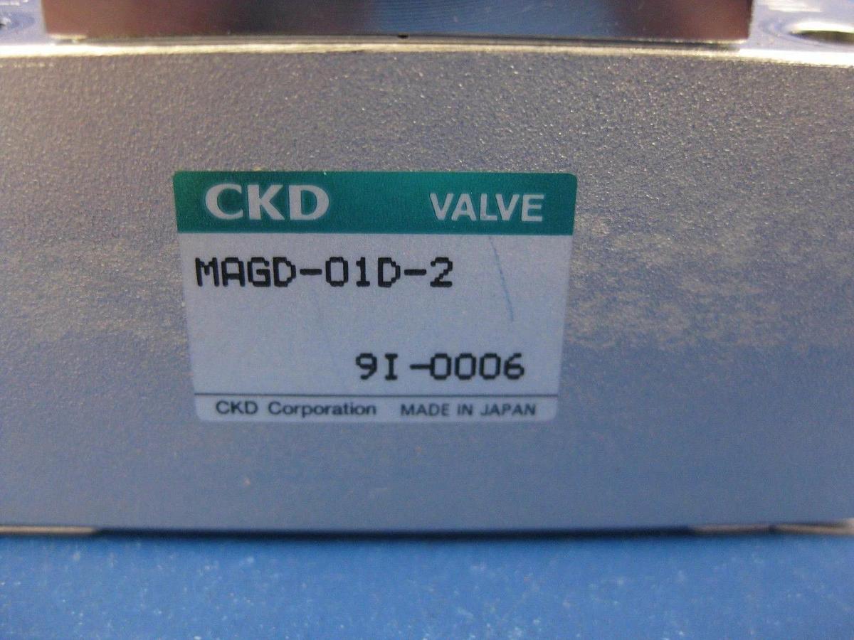 Used CKD MAGD-O1D-2 Air Operated Block Valve, N.O., Used