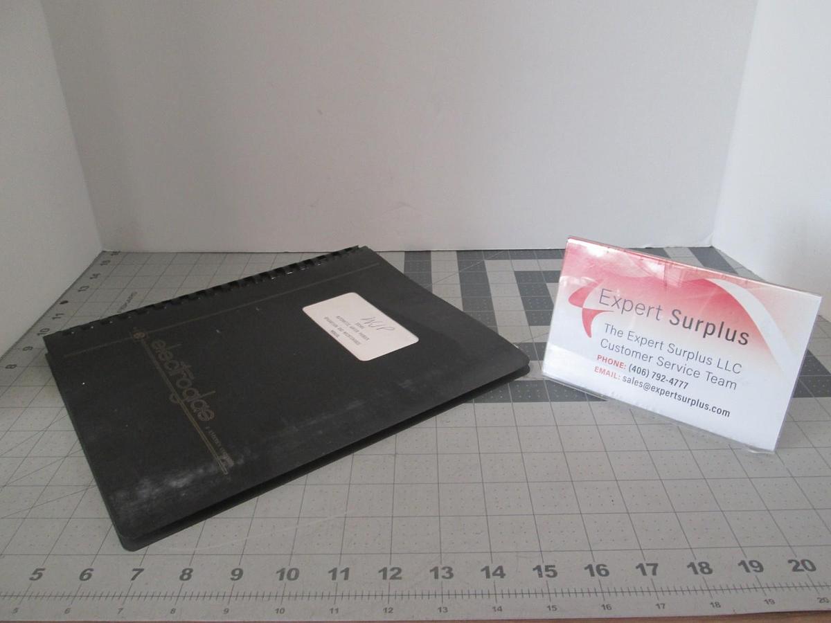Used Electroglas, Model 1034x, Automatic Wafer Prober Operators and Main Manual, Used