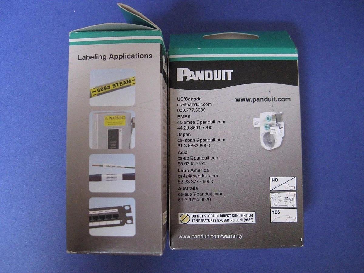 Panduit C1500X075YJC Polyester Label Cassette, 1.5" x 0.75"