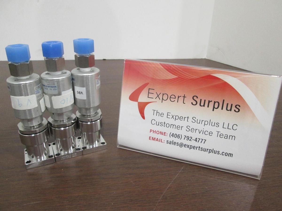 Used Parker Veriflo, SM930LPNCS102VESP, High Purity Valve, Used, Lot of 3