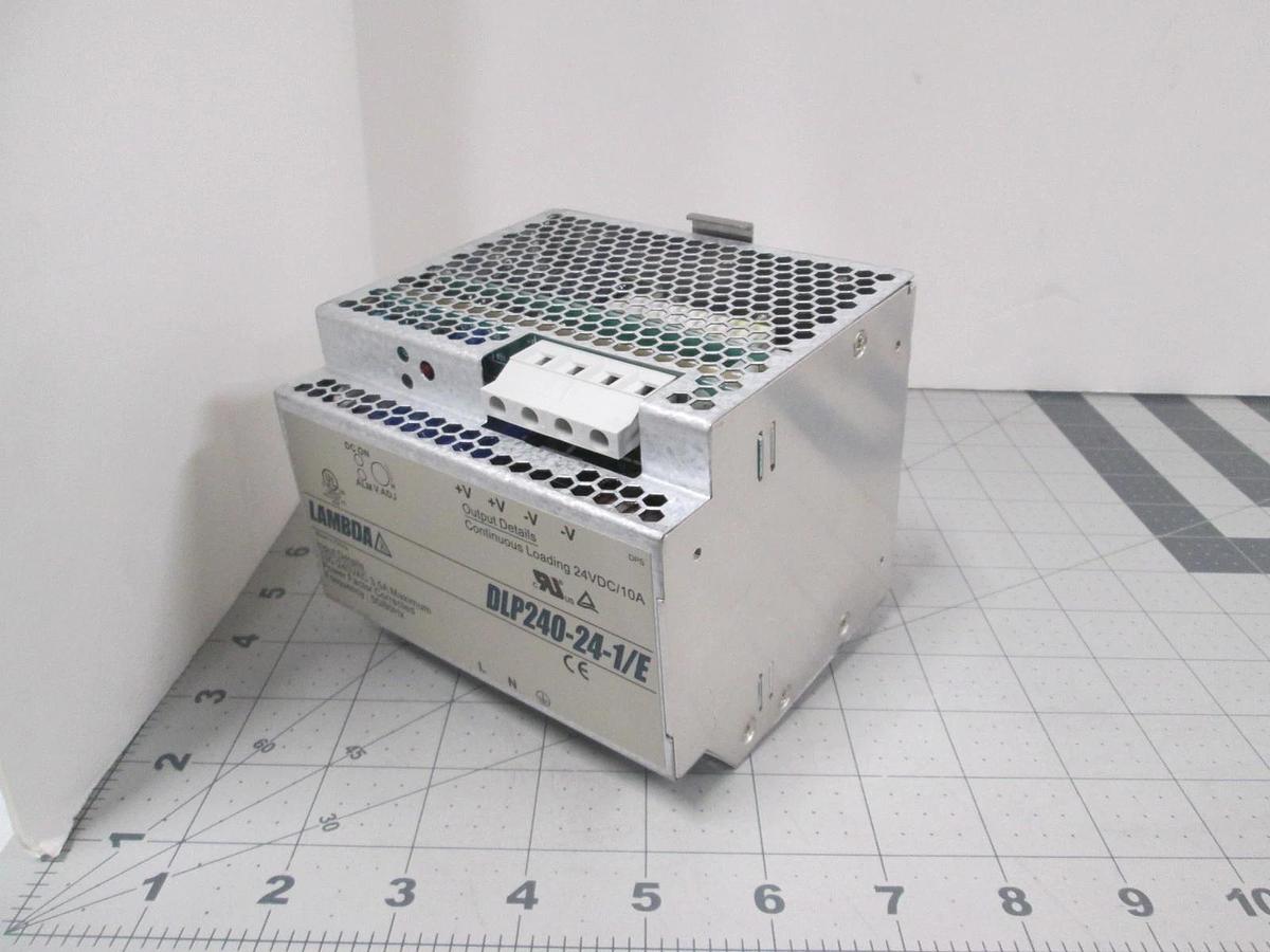 Used Lambda, DLP240-24-1/E, Power Supply, 100-240VAC, 3.5A Max, 50/60Hz, Used