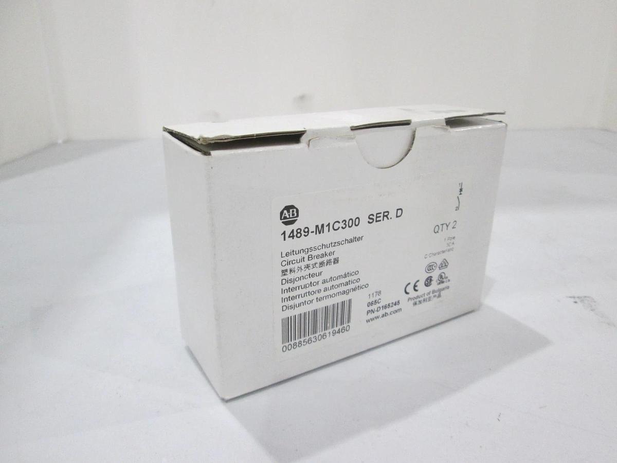 Allen Bradley, 1489-M1C300, Circuit Breaker, Single Pole, 30A, New, Lot of 2