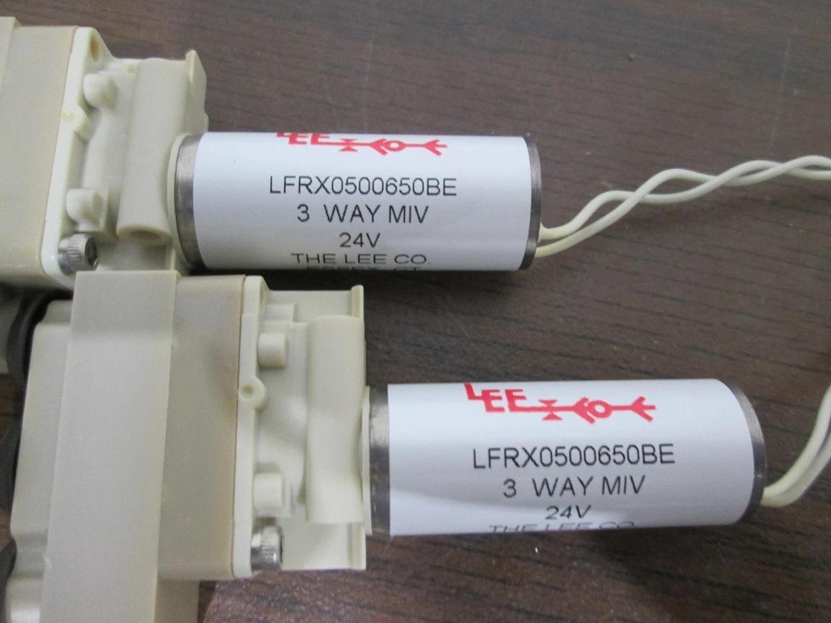 Used The Lee Co, LFRX0500650BE, 3 Way MIV, 24V, Used, Lot of 2