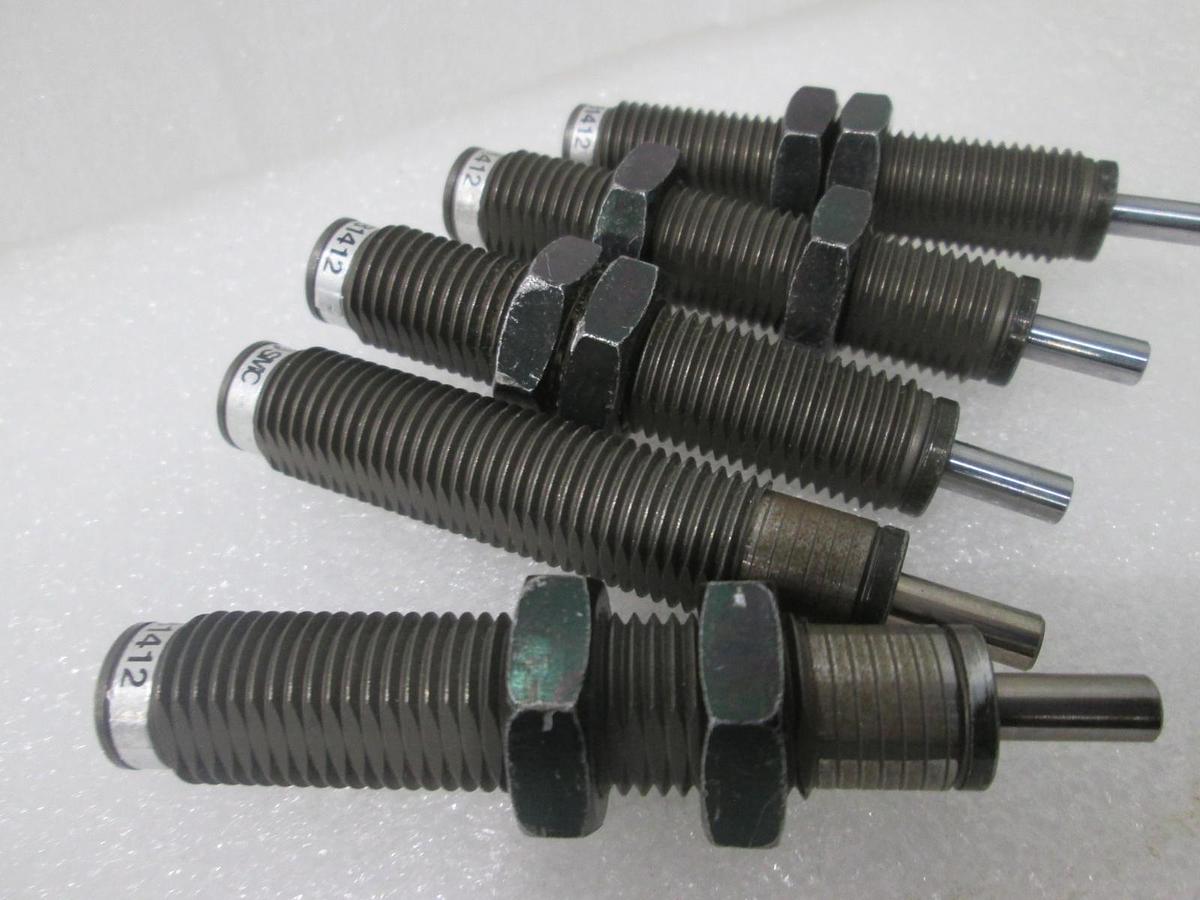 SMC, RB1412, Pneumatic Shock Absorber, New, Lot of 5