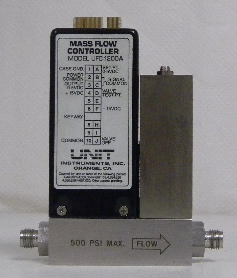 Used Unit UFC-1200A Mass Flow Controller, Gas- O2, Range- 10 SLM, Used