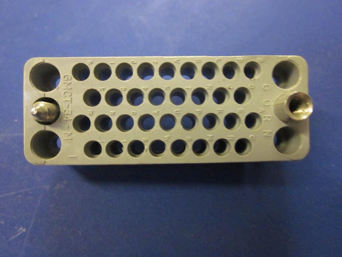 Used GMCT Connector, GMCT34M, 34 Position, No contacts, Lot of 11 Used