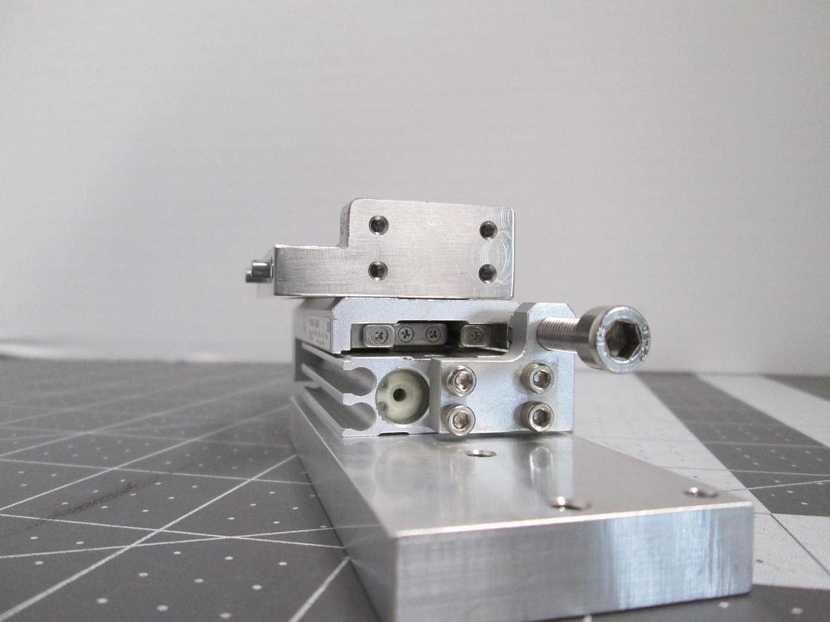 Used SMC MXS6-20AS Precision Air Slide Table Stroke Adjuster Pneumatic Cylinder