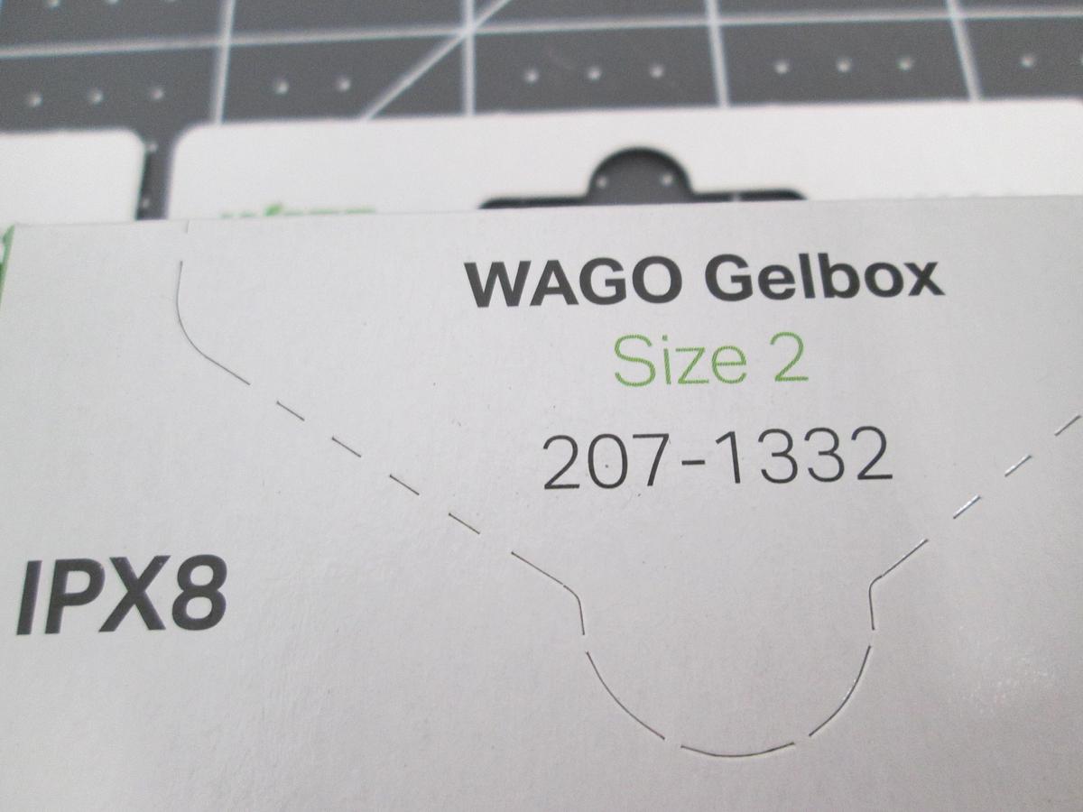 WAGO, 207-1332, Gelbox Size 2 IPX8 for 221-2273 Lot of 2 New