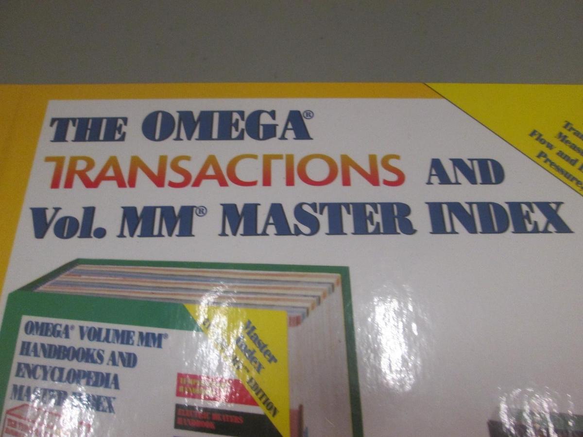 Used Omega, Transactions and Vol. MM Master Index, Used