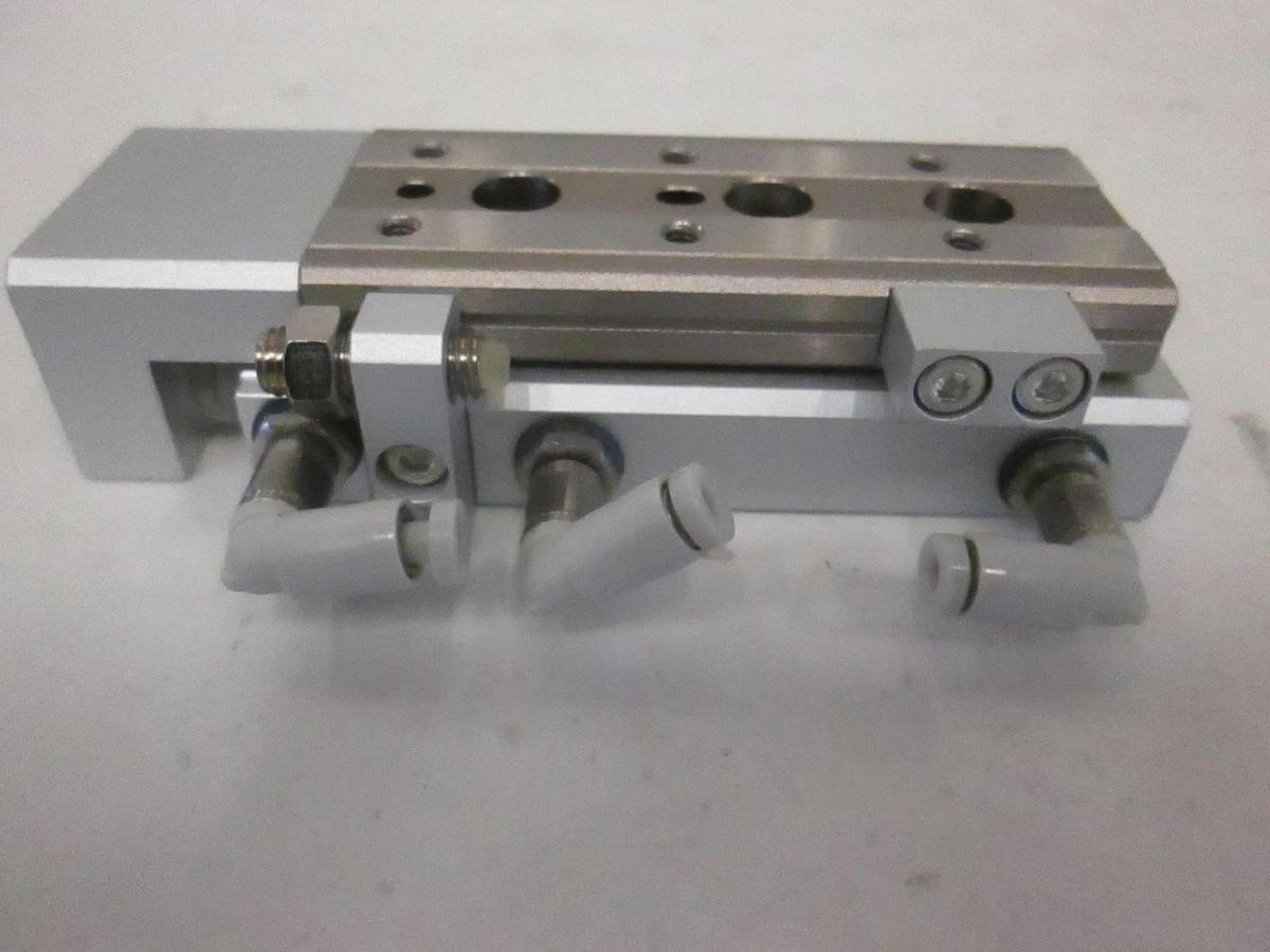 Used SMC, 13-MXQ6L-30AS, Air Cylinder Linear Slide Actuator Table, Used