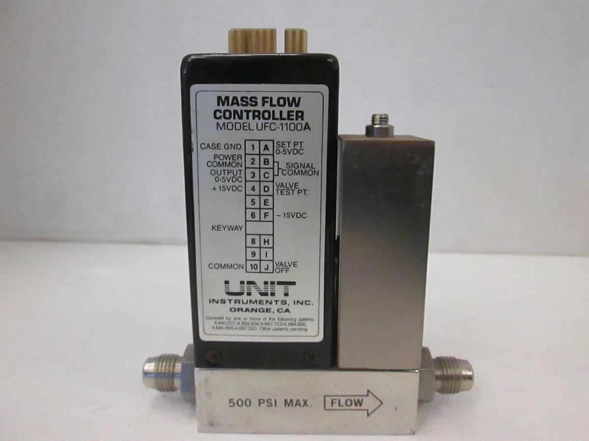 Used Unit UFC-1100, Mass Flow Controller, 500 SCCM, HCL, Used