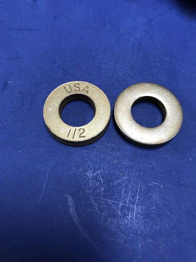 Z9274 Flat Washer, Yellow Zinc, for 1/2" Screw, Lot of 417