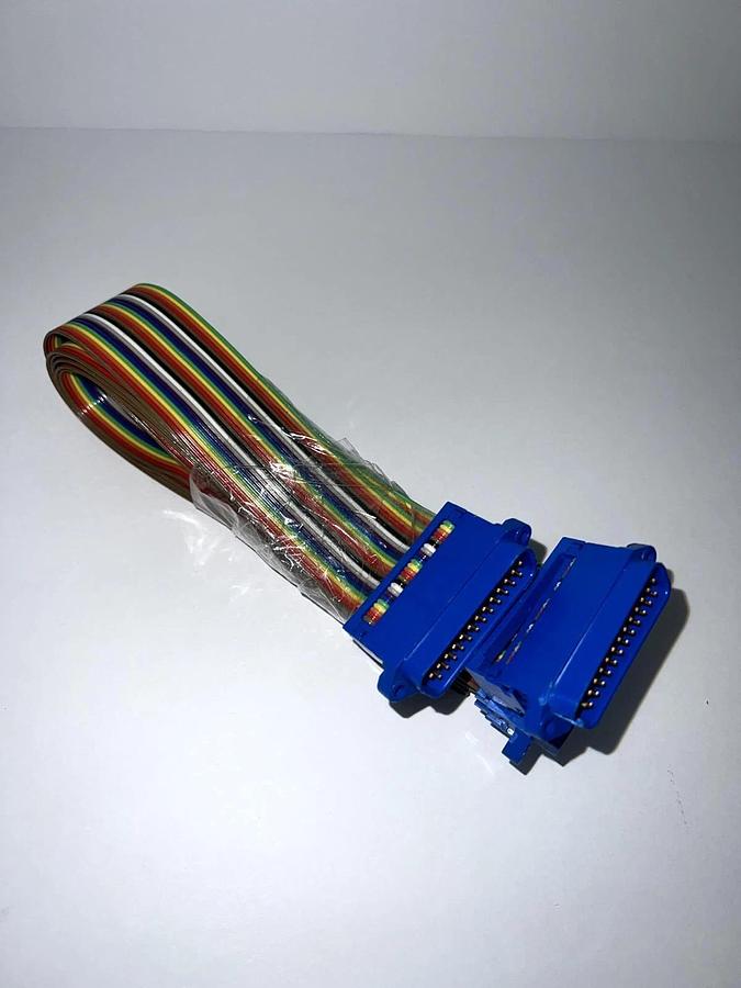 Used Uxcell IDC Rainbow Wire Flat Ribbon Cable DB25, Used