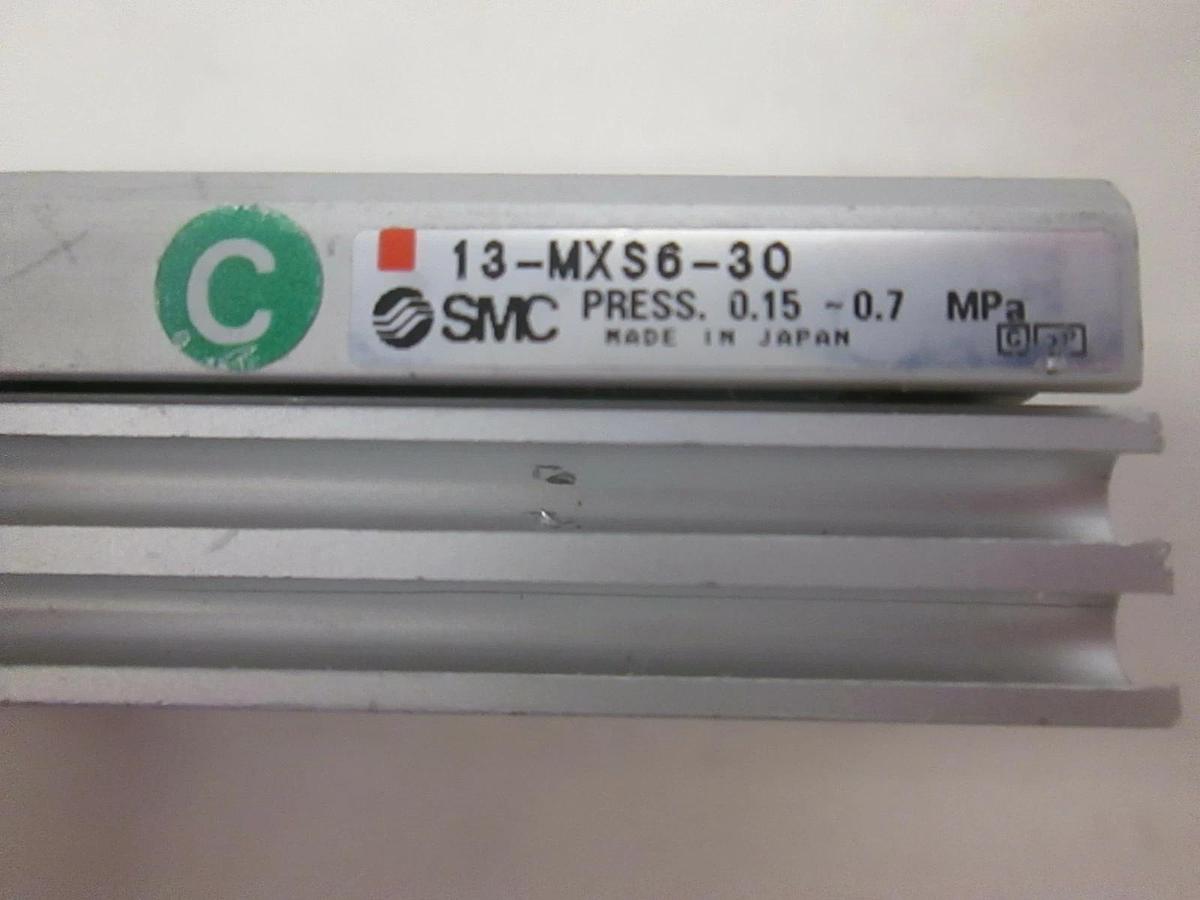 Used SMC, 13-MXS6-30, Air Cylinder Linear Slide Actuator Table, Used, Lot of 2