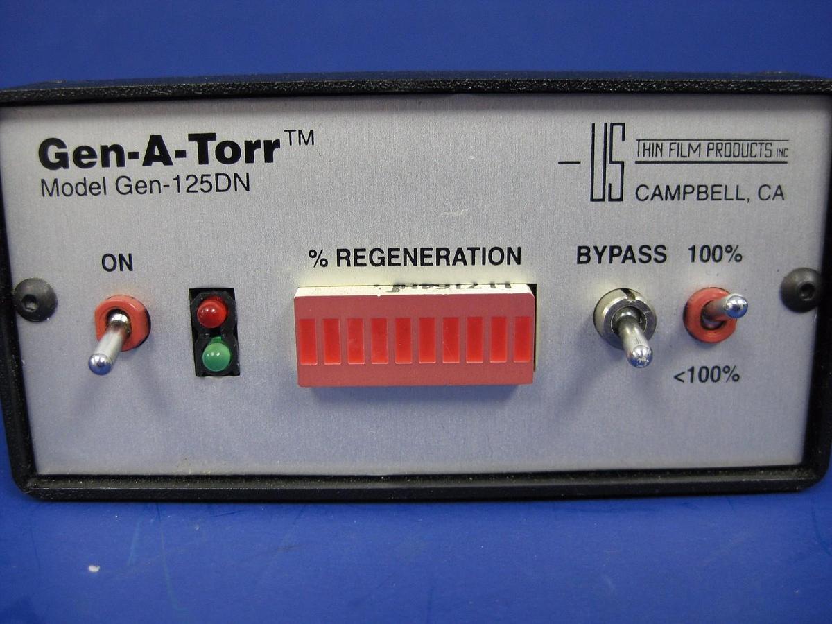 Used US Thin Film Products Gen-A-Torr Gen-125DN Regeneration Analyzer, Used