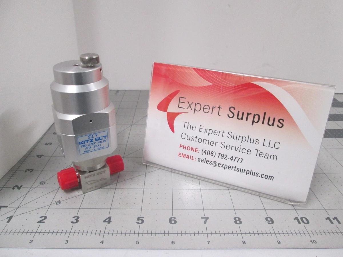 Used Kitz, PFA- Seat STD 316L, 10K-1/4", SCT SCV Two Step Valve, Used