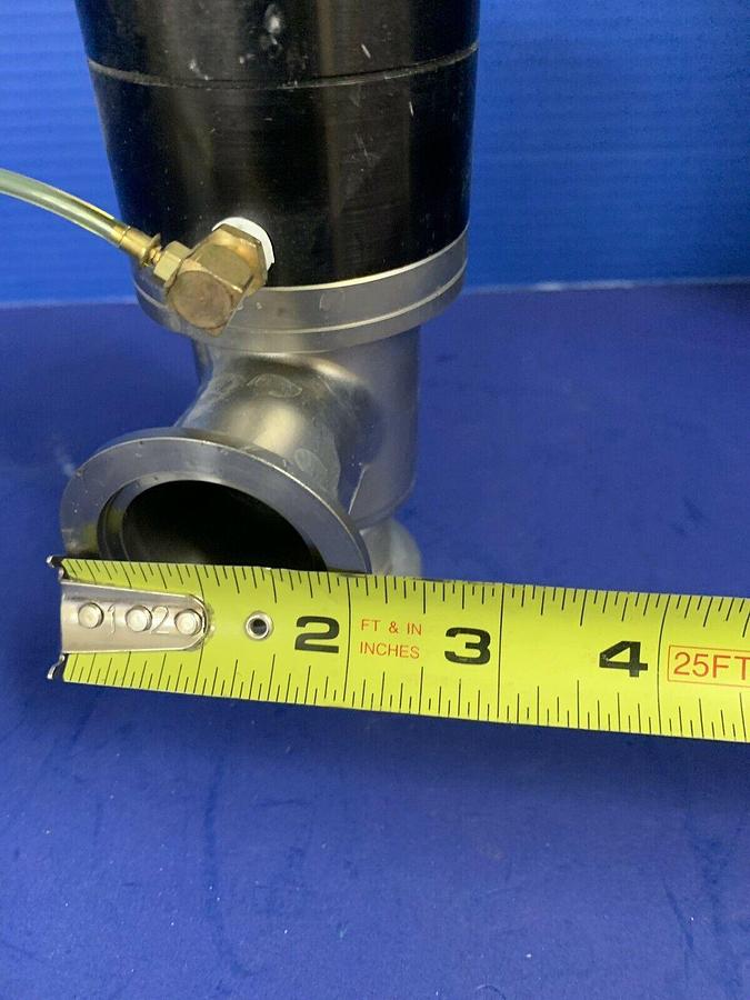 Used Varian L6591-314 Angle Air Vacuum Valve, NW40, Used