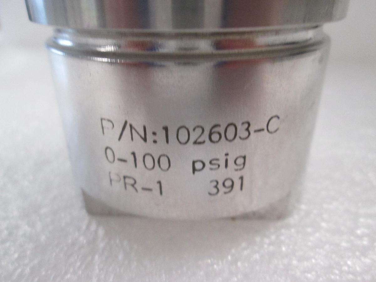 Used Go Calogic, 102603-C, PR-1, 0-100 PSIG, Regulator, New