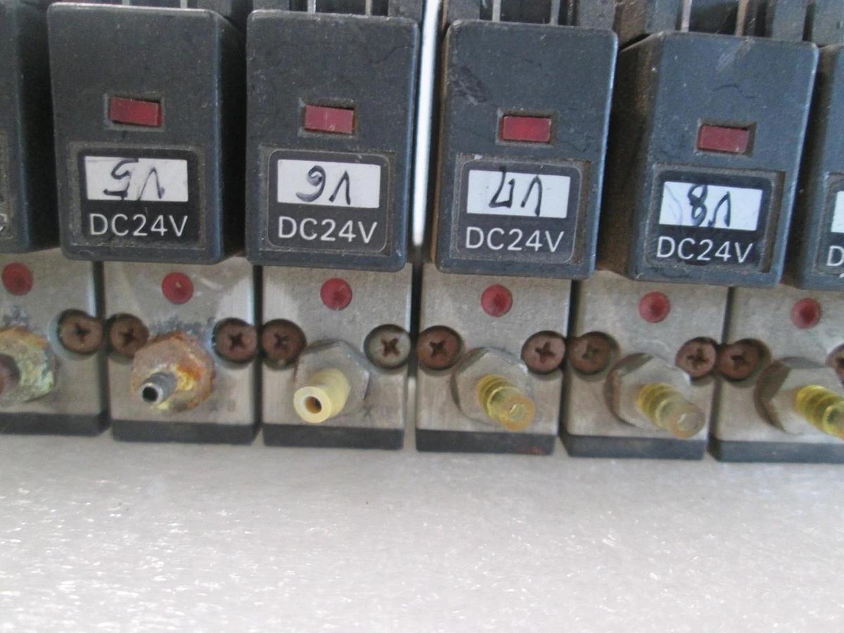 Used Koganei, 030E1, Solenoid Valve Block Assy, 9 Valve, Used