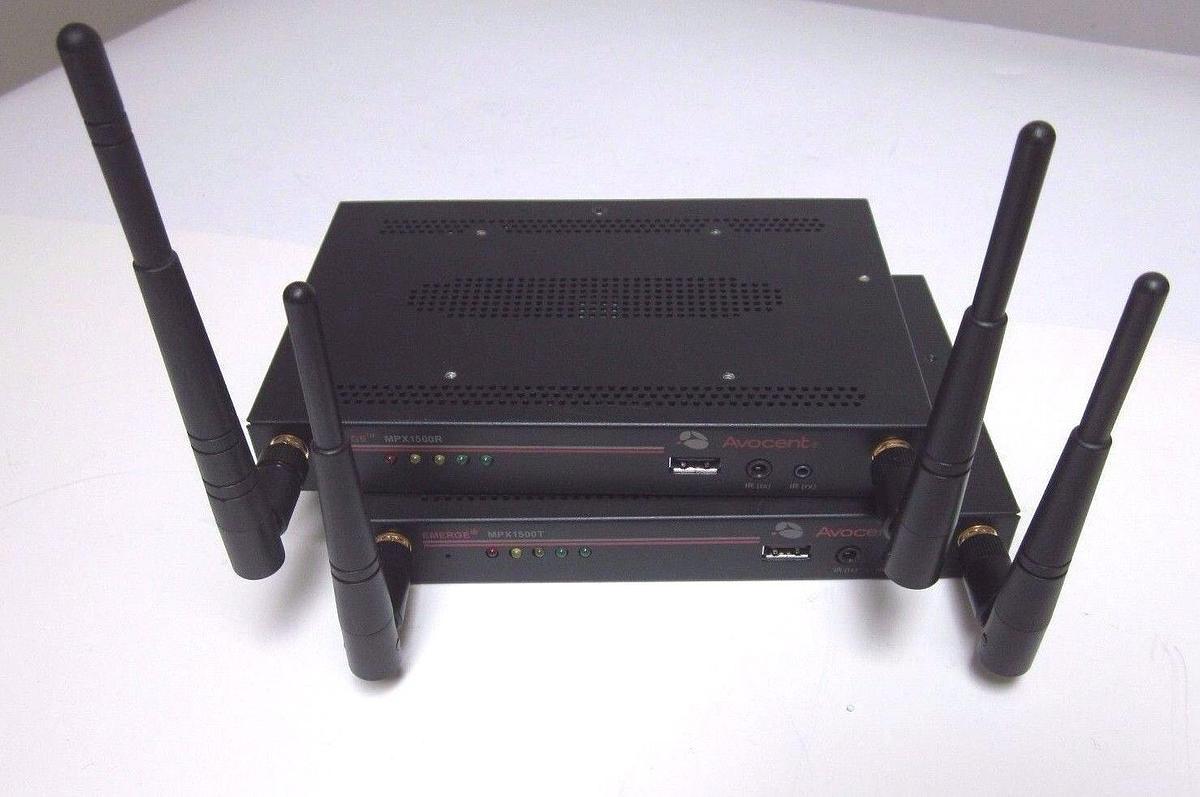 Used Avocent Emerge Multipoint Extender-Transmitter and Receiver MPX1500, Lot Of 2