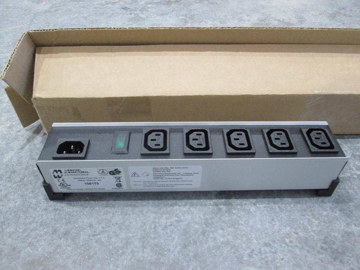 Hammond Manufacturing, 1581T5, Universal P-Bar, 5 Outlet, New