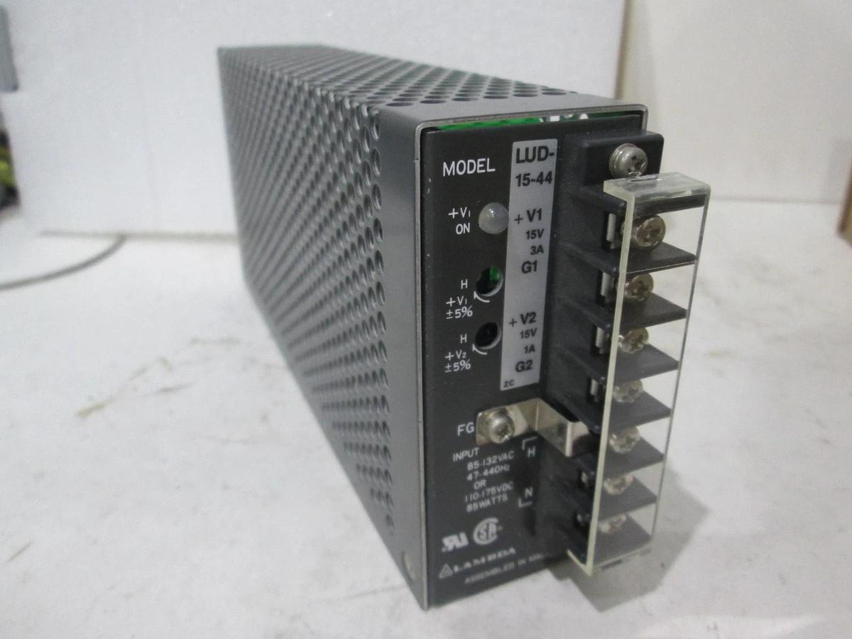 Used Lambda, LUD-15-44, Power Supply, Input, 85-132VAC, 47-440Hz, 110-175VDC, Used