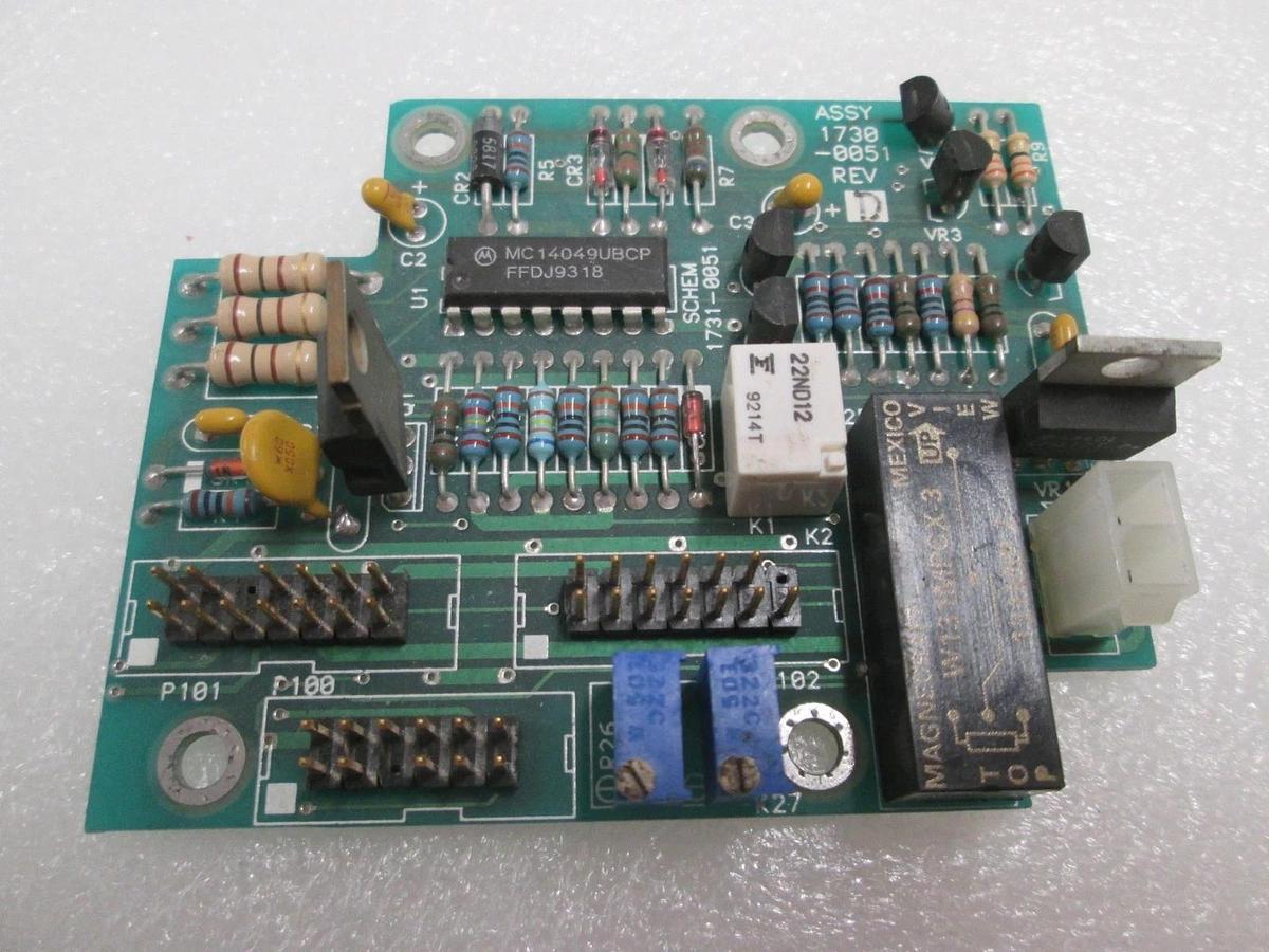 Used Air Products PCB Assy, 1730-0051, level sense board, Used trans-lc diffusion