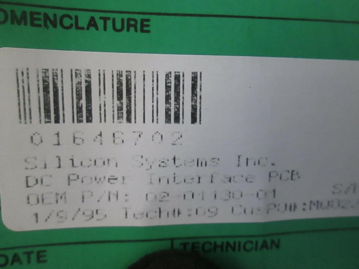 Used Semiconductor Systems Inc. DC Power Interface, 233-2030-14, PCB, Rfrb