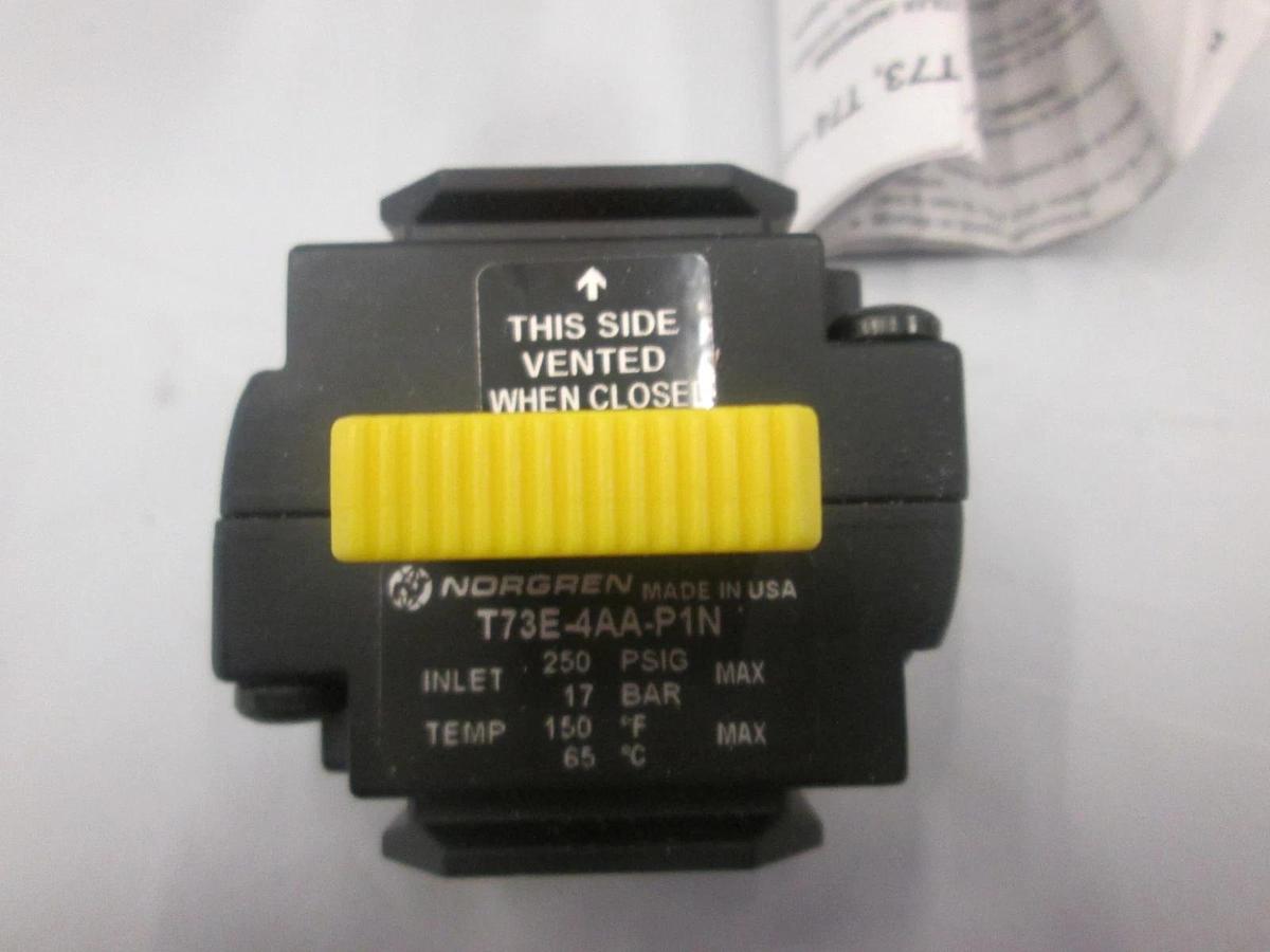 Norgren, T73E-4AA-P1N, 1/2" Shut Off Valve, New