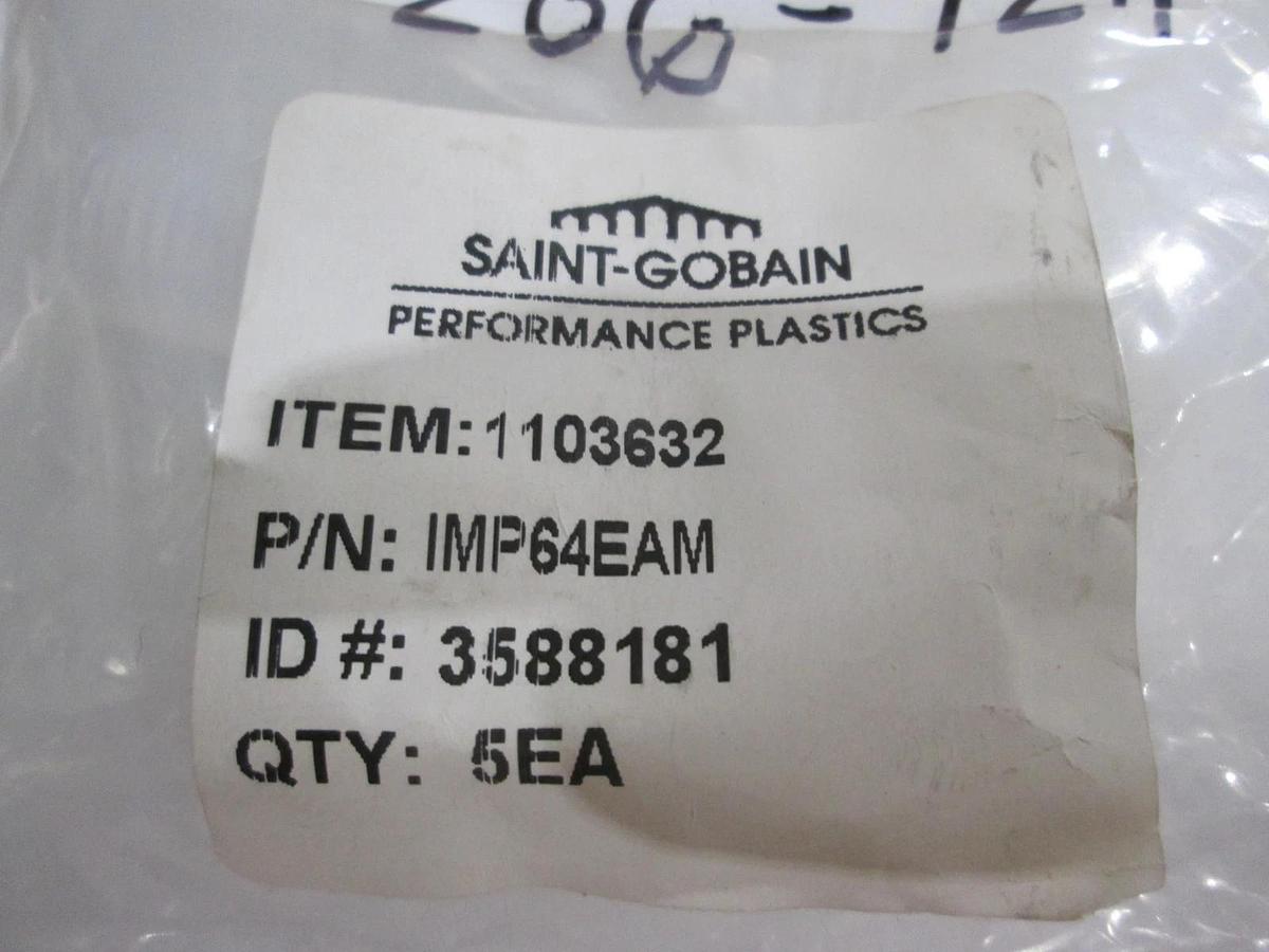 Saint Gobain, IMP64EAM, Teflon Elbow Fitting, New, Lot of 5