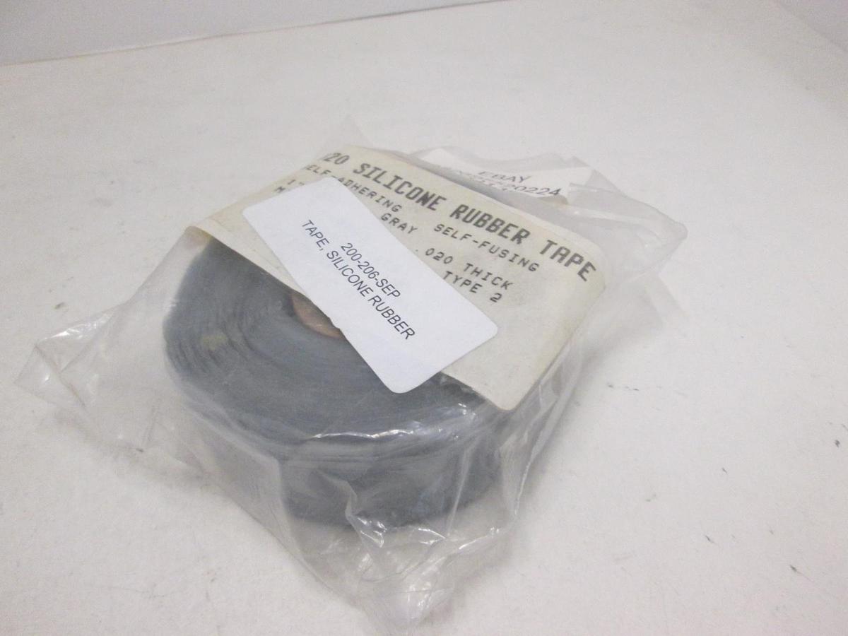 Gudebrod, Inc, G1-020, G1-020 SILICON RUBBER TAPE GREY, 1"w x .020thick, New
