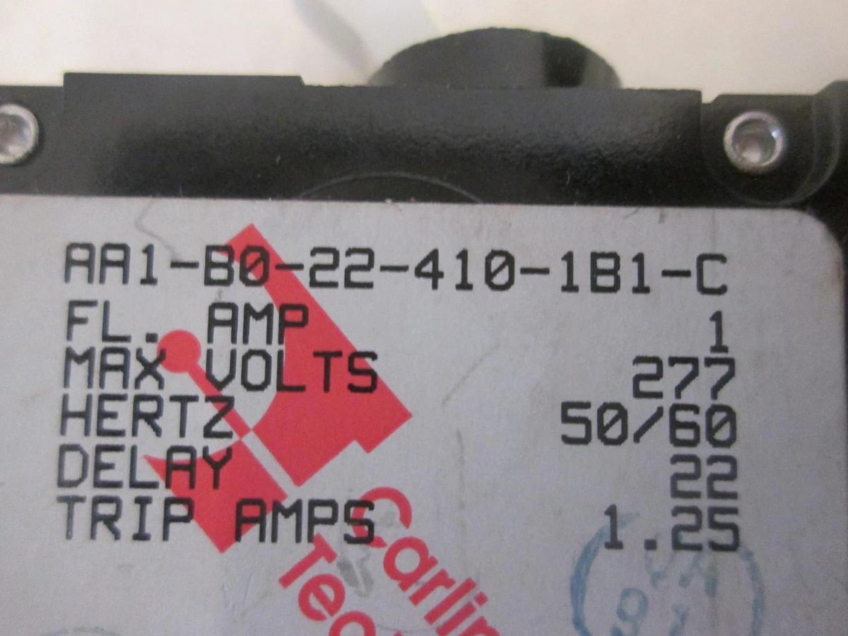 CARLING SWITCH INC, AA1-B0-22-410-1B1-C, BREAKER,1AMP,25VAC, New, Lot of 2