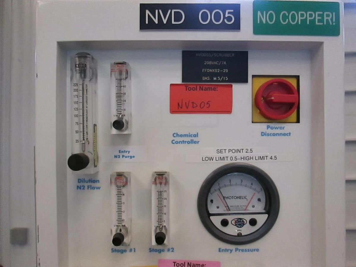 Used ATMI Vector Ultra 5001 Gas Scrubber, Used