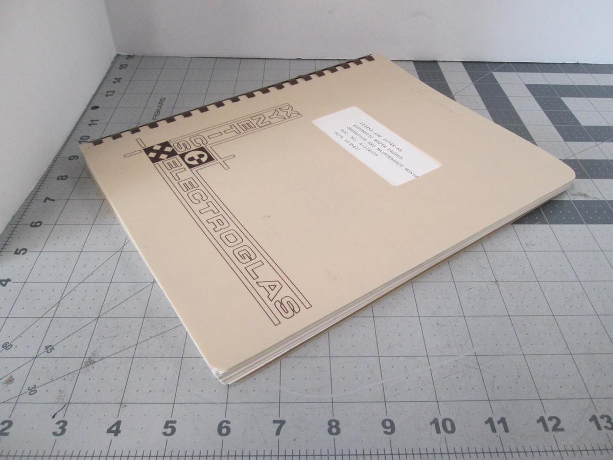 Used Electroglas, Model 1034x, Automatic Wafer Prober Operator Manual, A-118009, Used
