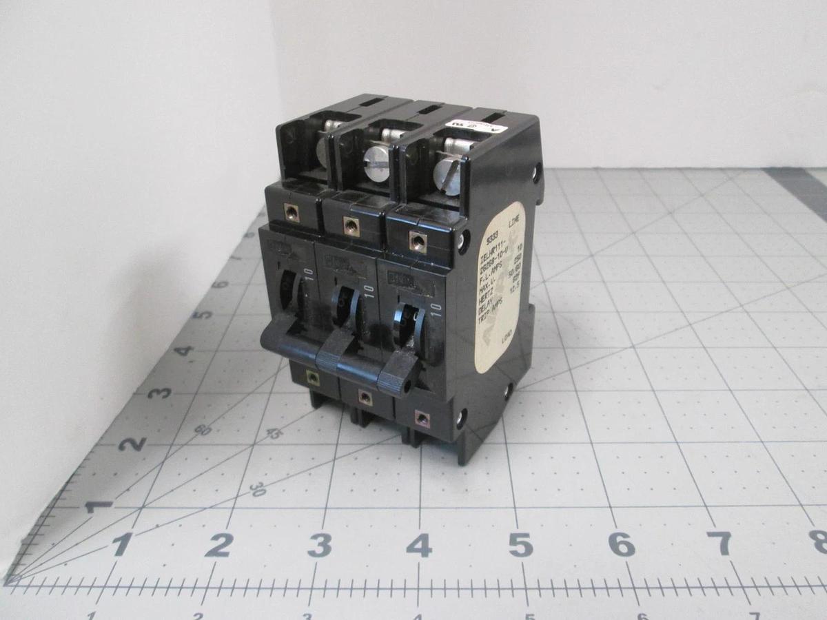 Used Airpax, IELHR111-26268-10-V, 10A, Circuit Breaker, 3 Pole, Used