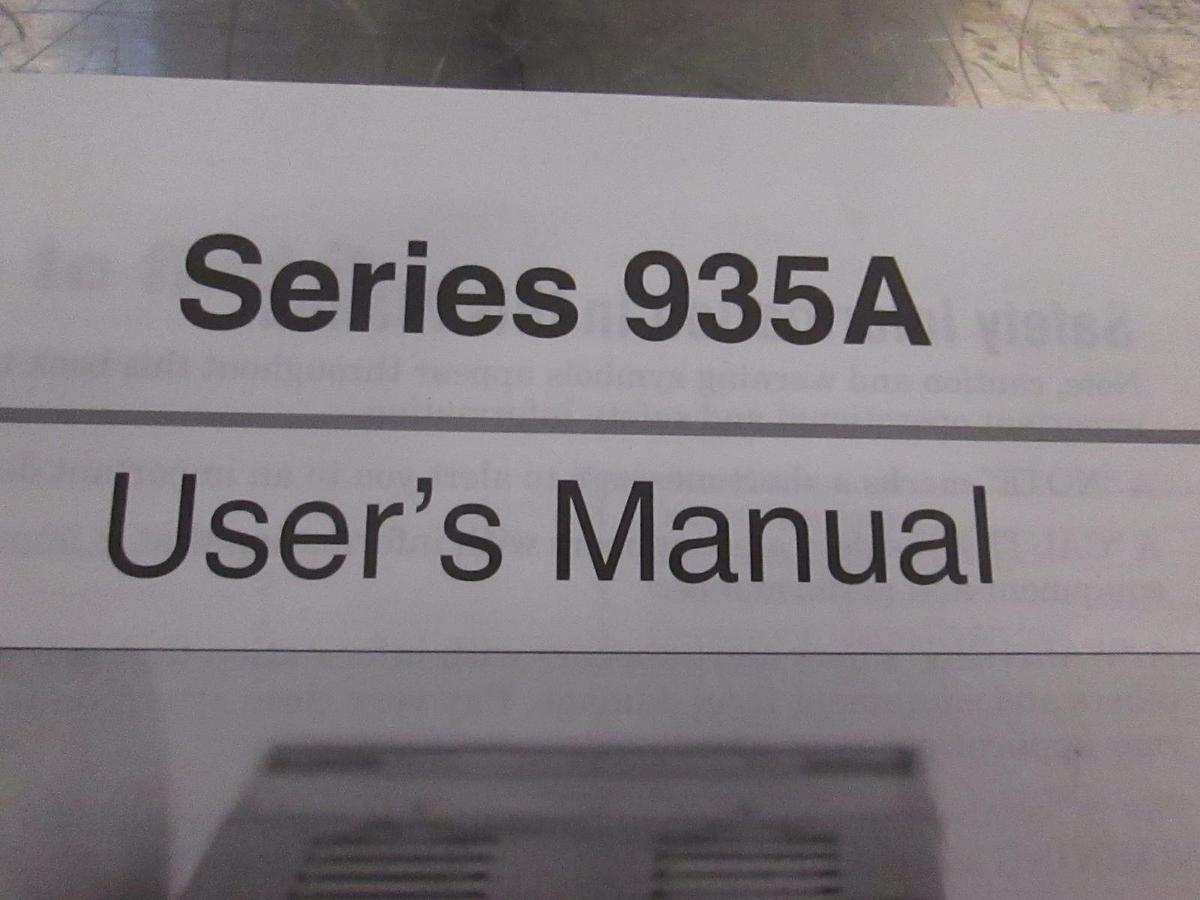 Used Watlow Series 935A User's Manual for Temperature Controller w/ Countdown Timer