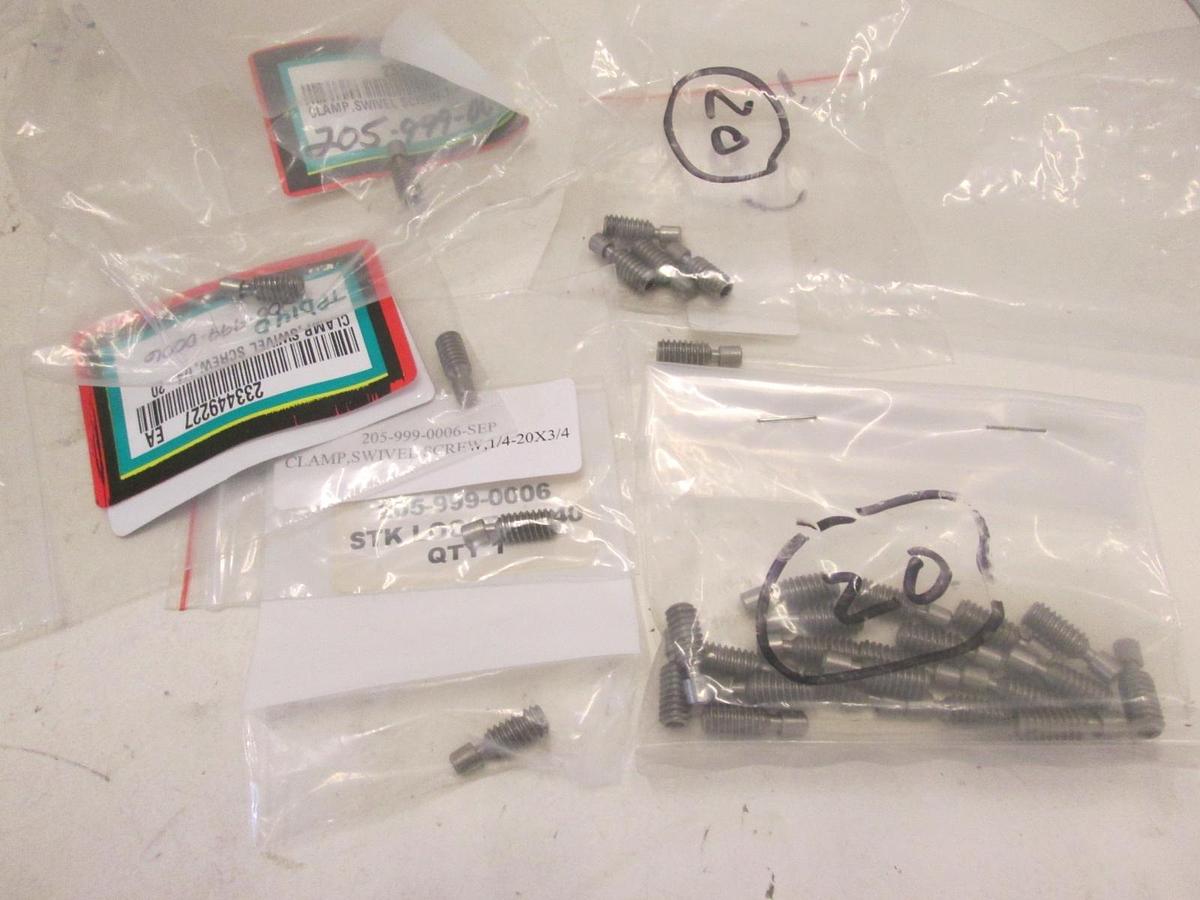 CARR LANE MANUFACTU, CL-2-SSC-S, CLAMP,SWIVEL SCREW, 1/4-20 x 3/4, New, Lot of30