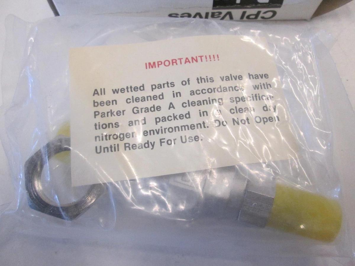 Parker, 4V-B6LJ2-SSP-GAC, 2 Way Ball Valve, New